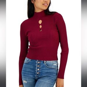 NWT Sugar Moon Burgundy Long Sleeve Top